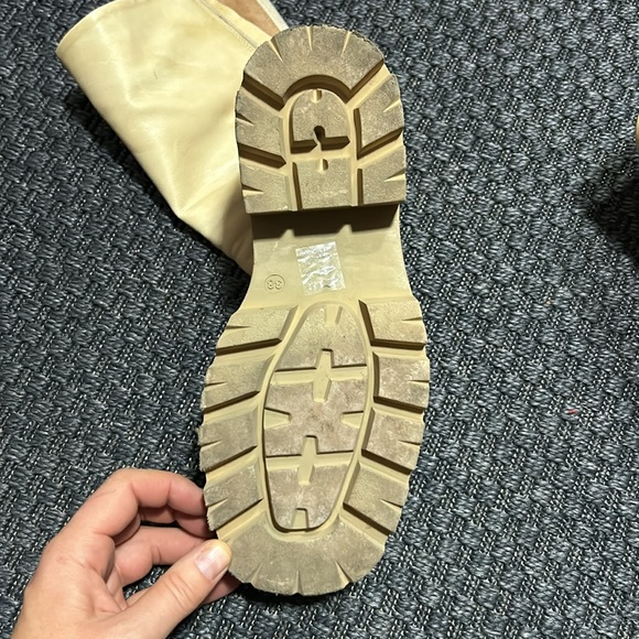 Free people, chunky leather ankle boots size 38 - Picture 4 of 5